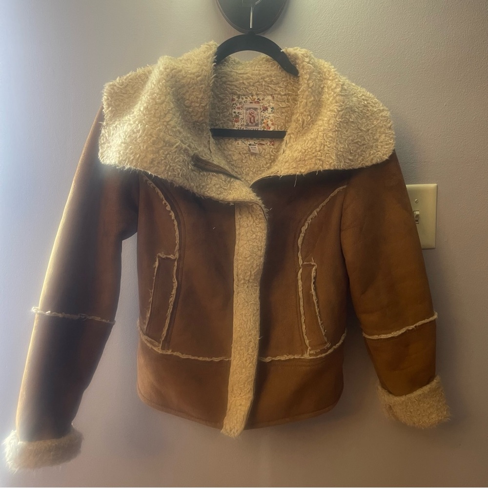 Decree Faux Fur Suede Sherpa Lined Jacket